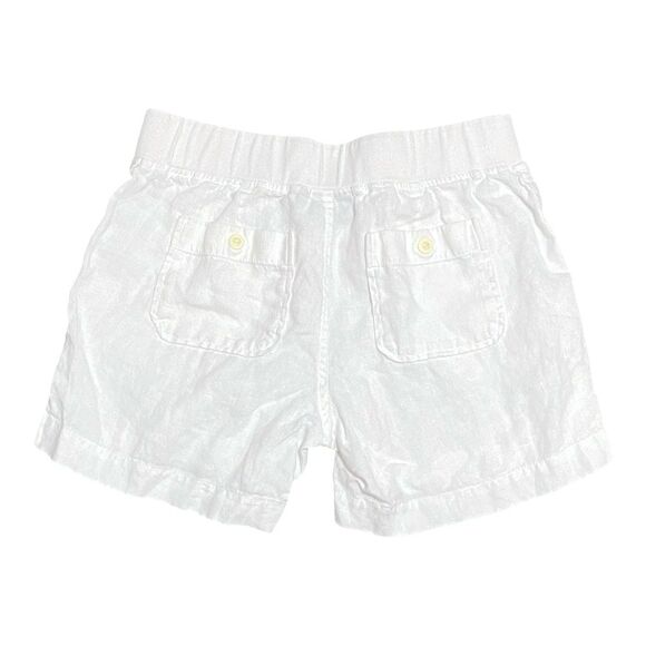 Athleta Women’s White Linen Cabo Drawstring Shorts Size 4 - Picture 3 of 7